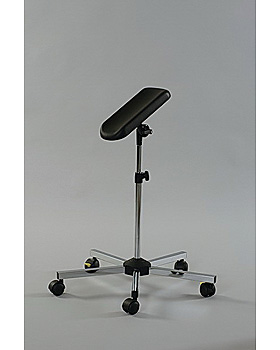 Arm- und Beinsttze verchromt, 5-Fu, verstellbar von 65-89 cm, mit Rollen, Dr. Paul Koch, medishop.de
