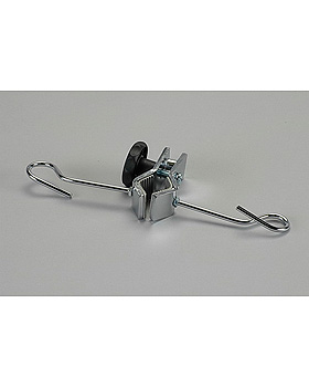 Infusionsflaschenhalter mit 2 Haken, verchromt, für Rohrdurchmesser 22-32 mm, Dr. Paul Koch, medishop.de