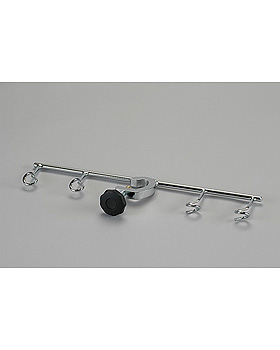 Infusionsflaschenhalter mit 4 Haken, fr runde und ovale Bettgalgen, verchromt fr Rohr 40-29 mm, Dr. Paul Koch, medishop.de