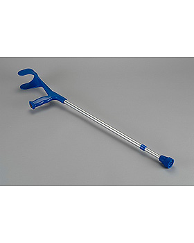 Alu-Krckenpaar blau mit Clipraster, 76-96 cm ausziehbar, Dr. Paul Koch, medishop.de