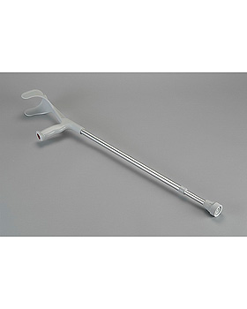 Alu-Krckenpaar silber mit Clipraster, 76-96 cm ausziehbar, Dr. Paul Koch, medishop.de