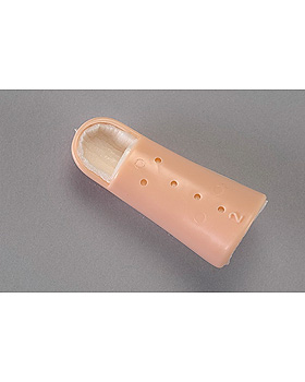 Stack-Schiene Größe 4 gepolstert, hautfarben, Fingerumfang 5,5 cm, Dr. Paul Koch, medishop.de