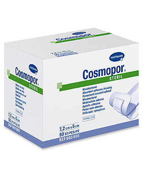 Cosmopor steril  7,2 x 5cm, einzeln eingesiegelt, 50 Stück, Hartmann, medishop.de