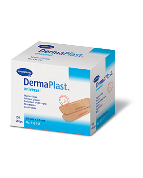 DermaPlast universal, 19 x 72mm, Pflasterstrips, 100 Stck, Hartmann, medishop.de