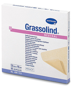 Grassolind neutral steril, 10 x 20 cm, einzeln eingesiegelt, 30 Stück, Hartmann, medishop.de