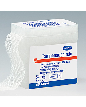 HARTMANN Tamponadebinden steril 2cm x 5m, einzeln in Dose, Hartmann, medishop.de