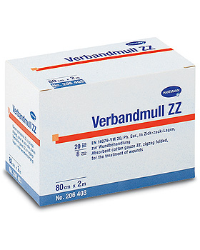 HARTMANN Verbandmull 20fdig, in Zickzack-Lagen, 8fach auf 10 cm Breite gelegt, Hartmann, medishop.de