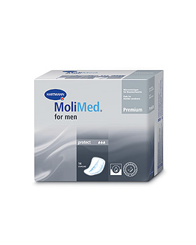 MoliMed for men protect Inkontinenzeinlagen, V-Form mit Innenbndchen, 34 x 18 cm, 14 Stck, Hartmann, medishop.de