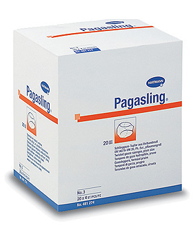 Pagasling Gre 3, pflaumengro, unsteril, Schlinggazetupfer, 2x500 Stck, Hartmann, medishop.de