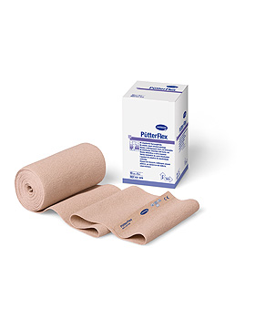 PütterFlex 8cm x 5m, mit Verbandklammern, einzeln in Faltschachtel, Hartmann, medishop.de