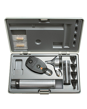 Diagnostik Set HEINE BETA 200 F.O. 2,5V, mit Batteriegriff, Tips, Lasergravur, Heine Optotechnik, medishop.de
