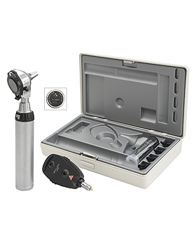 Diagnostik Set HEINE BETA 400 F.O. LED, mit USB Ladegriff, Kabel, Netzteil, Lasergravur, Heine Optotechnik, medishop.de