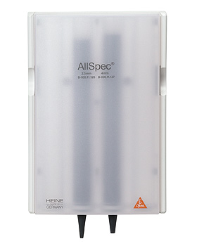 AllSpec Tip-Spender weiß, inkl. Tips 2,5 u. 4 mm, Heine Optotechnik, medishop.de