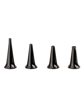 Dauergebrauchs-Tips Set, HEINE, schwarz, 2,4 - 5mm, 4 Stck, Heine Optotechnik, medishop.de