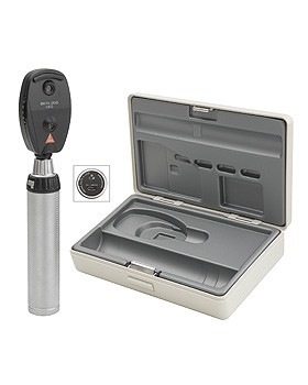 Ophthalmoskop HEINE BETA 200 LED mit BETA4 USB Ladegriff, Kabel, Netzteil, Etui, Heine Optotechnik, medishop.de