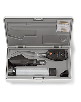 Ophthalmoskop Set HEINE BETA 200, mit Strich- Skiaskop, Batteriegriff 2,5V, im Hartschalenetui, Heine Optotechnik, medishop.de