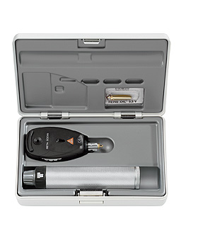 Ophthalmoskop HEINE BETA 200 S 2,5 V mit Batteriegriff, Ersatzbirne, Hartschalenetui, Heine Optotechnik, medishop.de