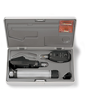 Ophthalmoskop Set HEINE BETA 200 S, mit Strich- Skiaskop, Batteriegriff 2,5V, im Hartschalenetui, Heine Optotechnik, medishop.de
