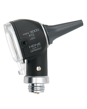 Otoskop-Kopf HEINE mini 3000 LED F.O. 2,5V, schwarz, ohne Zubehr, Heine Optotechnik, medishop.de