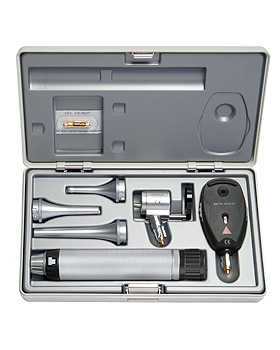 Veterinär Diagnostik Set HEINE G100 LED, Ladegriff, Ladegerät, Spekulas, Etui, Heine Optotechnik, medishop.de