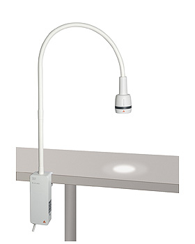 Untersuchungsleuchte HEINE EL3 LED mit Klemmhalterung für die Tischmontage, Heine Optotechnik, medishop.de