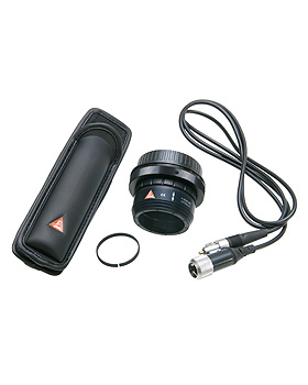 Fotozubehör Set für Nikon, SLR Fotoadapter, Verbindungskabel , BETA Gürtel Clip, Abstandsring, Heine Optotechnik, medishop.de