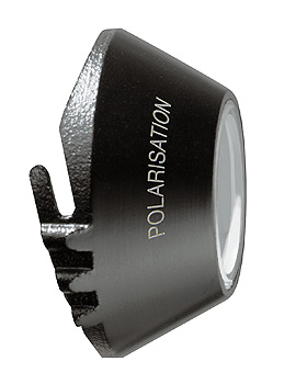 Kontaktscheibe fr DELTA 20 Plus Dermatoskop, fr Polarisation (P), 23mm Durchmesser, ohne Skala, Heine Optotechnik, medishop.de