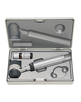 Dermatoskop HEINE DELTA 20 T LED, mit USB-Ladegriff, Kabel, Netzteil, Etui, Heine Optotechnik, medishop.de