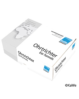 Einmal-Ohrtrichter, PICCOLIGHT, grau, gro, d=4mm, in Karton, 100 Stck, KaWe Germany, medishop.de