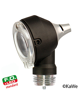 Otoskop-Kopf PICCOLIGHT F.O. LED standard, night, 2,5 V, mit Birne, KaWe Germany, medishop.de