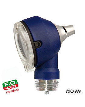 Otoskop-Kopf PICCOLIGHT F.O. LED standard, sky, 2,5 V, mit Birne, KaWe Germany, medishop.de