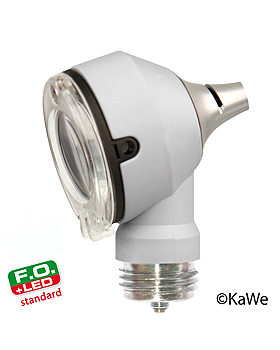 Otoskop-Kopf PICCOLIGHT F.O. LED standard, stone, 2,5 V, mit Birne, KaWe Germany, medishop.de