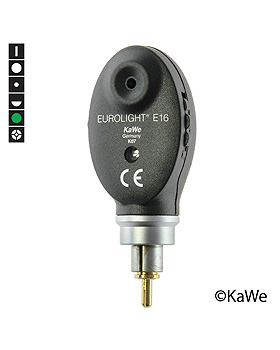 Ophthalmoskop-Kopf EUROLIGHT E16, allein, EU-Version, mit 6 Blenden, KaWe Germany, medishop.de