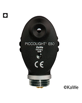 Ophthalmoskop-Kopf PICCOLIGHT E50, 2,5V, night, mit 1 Blende, KaWe Germany, medishop.de