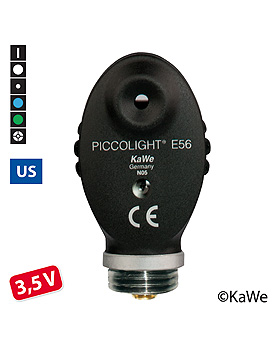 Ophthalmoskop-Kopf PICCOLIGHT E56, US-Version, night, KaWe Germany, medishop.de