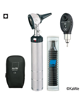 Diagnostik-Set, Otoskop EUROLIGHT C10 und Ophthalmoskop E10 mit Zubehr, KaWe Germany, medishop.de