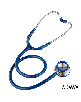 Standard-Prestige-Stethoskop, Edelstahl, blau, KaWe Germany, medishop.de