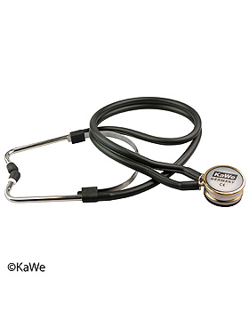 Planet-Stethoskop nach Fassbender, schwarz, 2 Schlauch, fr die Kardiologie, KaWe Germany, medishop.de