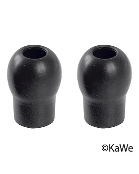 Ohroliven soft, schraubbar, schwarz, 5 Stck, KaWe Germany, medishop.de