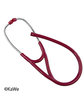 Ohrbgel mit Schlauch, ca. 42 cm, burgunder, KaWe Germany, medishop.de