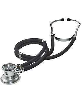 Rapport-Stethoskop, umschaltbar, 55cm, schwarz, komplett mit Ersatzteil-Set, KaWe Germany, medishop.de