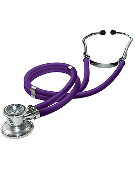Rapport-Stethoskop, umschaltbar, 55cm, lila, komplett mit Ersatzteil-Set, KaWe Germany, medishop.de