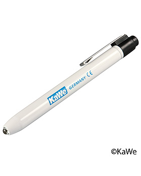 Diagnostikleuchte KaWe, wei, mit Druckknopf, inklusive 2 Batterien, KaWe Germany, medishop.de