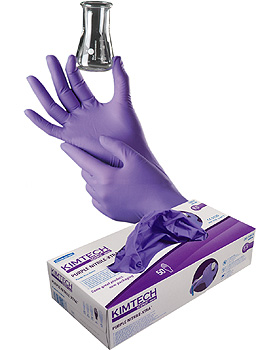 Handschuhe KIMTECH SCIENCE PURPLE NITRILE XTRA, puderfrei und latexfrei, Größe L (8-9), 50 Stück, Kimberly-Clark, medishop.de