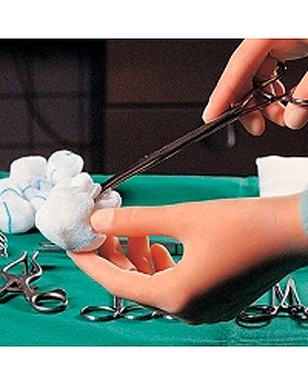 Gazin Tupfer aus Verbandmull unsteril, pflaumengro, 1000 Stck, Lohmann und Rauscher, medishop.de