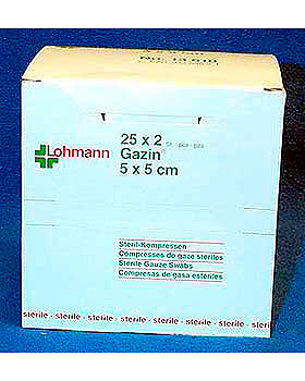 Gazin-Kompressen steril  5 x 5cm, 25x2 Stck, Lohmann und Rauscher, medishop.de