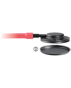 Aluminium-Bruststck Sonus Flat Flex allein fr Einweg-Membrane u. Einweg Trichter, Luxamed, medishop.de