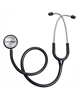 LuxaScope Sonus Adult Doppelkopf-Stethoskop, fr Erwachsene, schwarz, Luxamed, medishop.de