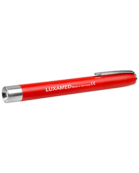 Diagnostik Leuchte Penlight Luxamed, rot, mit Glühlampe, Luxamed, medishop.de