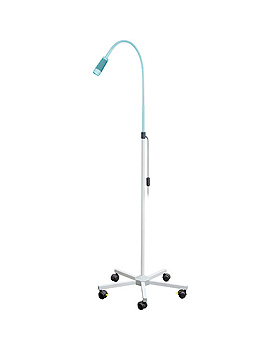 LED Untersuchungsleuchte, jadegrn, auf 5-Fu-Stativ, pulverbeschichtet, Luxamed, medishop.de
